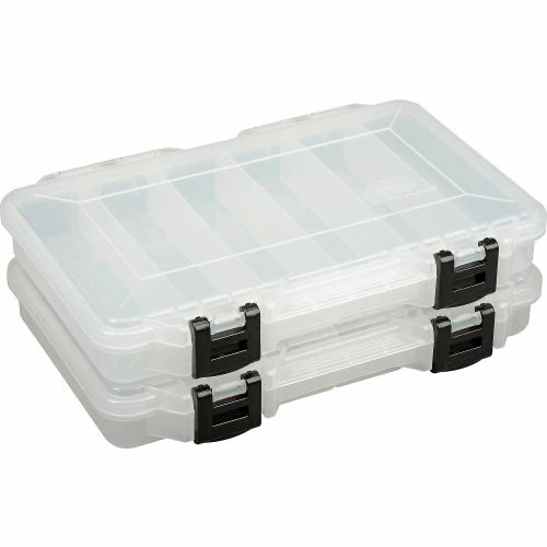 Plano Molding Plano StowAway® 6 Fixed Compartment Box, 11"L x 7-1/4"W x 1-3/4"H, Clear - Pkg Qty 6 4 Plano Molding Plano StowAway® 6 Fixed Compartment Box, 11"L x 7-1/4"W x 1-3/4"H, Clear - Pkg Qty 6 - Image 4