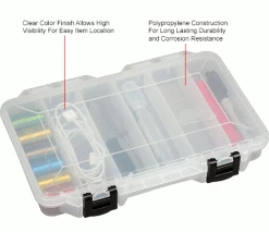 Plano Molding Plano StowAway® 6 Fixed Compartment Box, 11"L x 7-1/4"W x 1-3/4"H, Clear - Pkg Qty 6 22 Plano Molding Plano StowAway® 6 Fixed Compartment Box, 11"L x 7-1/4"W x 1-3/4"H, Clear - Pkg Qty 6 -Containers & Organizers Sales Store 493264 2wco