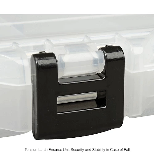 Plano Molding Plano StowAway® 6 Fixed Compartment Box, 11"L x 7-1/4"W x 1-3/4"H, Clear - Pkg Qty 6 12 Plano Molding Plano StowAway® 6 Fixed Compartment Box, 11"L x 7-1/4"W x 1-3/4"H, Clear - Pkg Qty 6 - Image 12