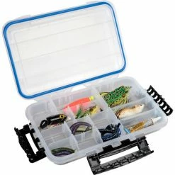 Plano Molding Plano Guide Waterproof StowAway® w/O-Ring Seal Box,10-3/4"Lx7-1/4"W x 1-3/4"H, Clear - Pkg Qty 2