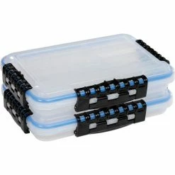 Plano Molding Plano Guide Waterproof StowAway® w/O-Ring Seal Box,10-3/4"Lx7-1/4"W x 1-3/4"H, Clear - Pkg Qty 2 -Containers & Organizers Sales Store 493271 08