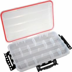 Plano Molding Plano Guide Waterproof StowAway® w/O-Ring Seal Box, 14"W x 9"D x 1-7/8"H, Clear - Pkg Qty 2 -Containers & Organizers Sales Store 493272 03