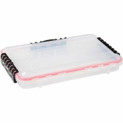 Plano Molding Plano Guide Waterproof StowAway® w/O-Ring Seal Box, 14"W x 9"D x 1-7/8"H, Clear - Pkg Qty 2 -Containers & Organizers Sales Store 493272 05