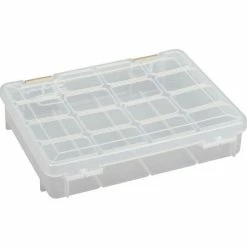 Plano Molding Plano ProLatch™ StowAway® Open Compartment Box, 9"L x 7"W x 2"H, Clear - Pkg Qty 6 -Containers & Organizers Sales Store 493285 06