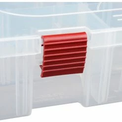 Plano Molding Plano ProLatch™ StowAway® 6-21 Adjustable Compartment Box, 14"Wx9-1/8"Dx2-13/16"H, Clear - Pkg Qty 3 -Containers & Organizers Sales Store 493286 08