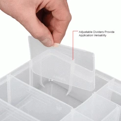 Plano Molding Plano ProLatch™ StowAway® 6-21 Adjustable Compartment Box, 14"Wx9-1/8"Dx2-13/16"H, Clear - Pkg Qty 3 -Containers & Organizers Sales Store 493286 6wco