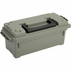 Plano Molding 1212-02 Water Resistant Ammo Storage Box, 13-3/4"L x 5-5/8"W x 5-9/16"H, Green -Containers & Organizers Sales Store 493294 02