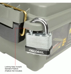 Plano Molding 1212-02 Water Resistant Ammo Storage Box, 13-3/4"L x 5-5/8"W x 5-9/16"H, Green -Containers & Organizers Sales Store 493294 2wco