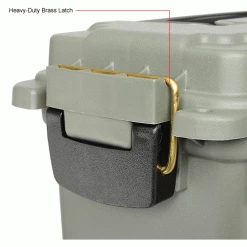 Plano Molding 1212-02 Water Resistant Ammo Storage Box, 13-3/4"L x 5-5/8"W x 5-9/16"H, Green -Containers & Organizers Sales Store 493294 6wco