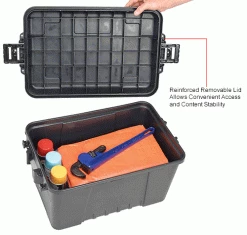 Plano Molding 161900 56 Quart Storage Trunk, 24"L x 15"W x 13"H, Black 21 Plano Molding 161900 56 Quart Storage Trunk, 24"L x 15"W x 13"H, Black -Containers & Organizers Sales Store 493296IN 2wco