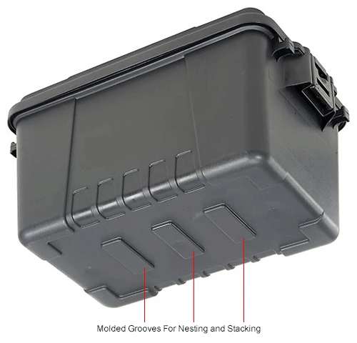 Plano Molding 161900 56 Quart Storage Trunk, 24"L x 15"W x 13"H, Black 11 Plano Molding 161900 56 Quart Storage Trunk, 24"L x 15"W x 13"H, Black - Image 11