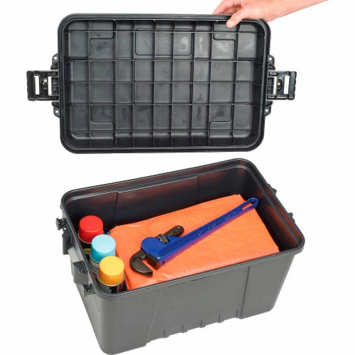 Plano Molding 161900 56 Quart Storage Trunk, 24"L x 15"W x 13"H, Black 4 Plano Molding 161900 56 Quart Storage Trunk, 24"L x 15"W x 13"H, Black - Image 4