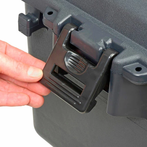 Plano Molding 161900 56 Quart Storage Trunk, 24"L x 15"W x 13"H, Black 7 Plano Molding 161900 56 Quart Storage Trunk, 24"L x 15"W x 13"H, Black - Image 7