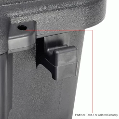 Plano Molding 1719-00 68 Quart Storage Trunk, 30"L x 14-1/4"W x 12-3/4"H, Black -Containers & Organizers Sales Store 493297IN 3wco