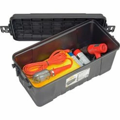 Plano Molding 1719-00 68 Quart Storage Trunk, 30"L x 14-1/4"W x 12-3/4"H, Black -Containers & Organizers Sales Store 493297 03