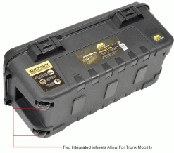 Plano Molding 191900 110 Quart Mobile Storage Trunk, 37-3/4"L x 18-1/4"W x 14"H Black -Containers & Organizers Sales Store 493298IN 3wco