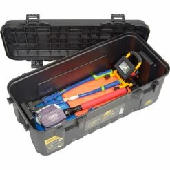 Plano Molding 191900 110 Quart Mobile Storage Trunk, 37-3/4"L x 18-1/4"W x 14"H Black -Containers & Organizers Sales Store 493298 03