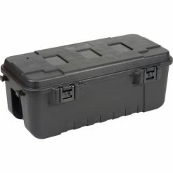 Plano Molding 191900 110 Quart Mobile Storage Trunk, 37-3/4"L x 18-1/4"W x 14"H Black -Containers & Organizers Sales Store 493298 04