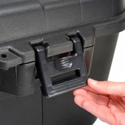 Plano Molding 191900 110 Quart Mobile Storage Trunk, 37-3/4"L x 18-1/4"W x 14"H Black -Containers & Organizers Sales Store 493298 07