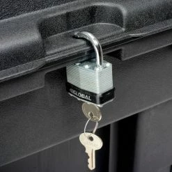 Plano Molding 191900 110 Quart Mobile Storage Trunk, 37-3/4"L x 18-1/4"W x 14"H Black -Containers & Organizers Sales Store 493298 10