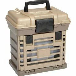 Plano Molding Plano StowAway® 136330 Drawer Rack System, 3 Boxes,13-3/8"L x 10"W x 14"H, Gray/Sandstone - Pkg Qty 2