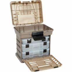 Plano Molding Plano StowAway® 136330 Drawer Rack System, 3 Boxes,13-3/8"L x 10"W x 14"H, Gray/Sandstone - Pkg Qty 2 -Containers & Organizers Sales Store 493300 05