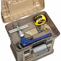 Plano Molding Plano StowAway® 136330 Drawer Rack System, 3 Boxes,13-3/8"L x 10"W x 14"H, Gray/Sandstone - Pkg Qty 2 -Containers & Organizers Sales Store 493300 08