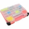 Plano Molding Plano Stow N Go Singled-Sided LockJaw 15-54 Adjustable Compartment Box, 14.5"Wx3-3/8"Dx11-3/4"H,Red
