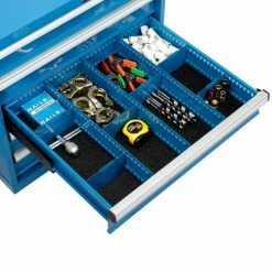 Global Industrial™ Divider Kit for 5"H Drawer of Modular Drawer Cabinet 30"Wx27"D, Blue -Containers & Organizers Sales Store 493321 04