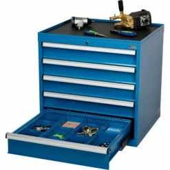 Global Industrial™ Divider Kit for 6"H Drawer of Modular Drawer Cabinet 30"Wx27"D, Blue -Containers & Organizers Sales Store 493321 05 1