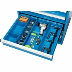 Global Industrial™ Divider Kit for 6"H Drawer of Modular Drawer Cabinet 30"Wx27"D, Blue -Containers & Organizers Sales Store 493321 11 1