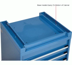 Global Industrial™ Cabinet Base For Modular Drawer Cabinet, Blue, 30"W x 27"D -Containers & Organizers Sales Store 493322 3wco