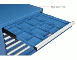 Global Industrial™ Divider Kit for 3"H Drawer of Modular Drawer Cabinet 30"Wx27"D, Blue -Containers & Organizers Sales Store 493341IN 2wco