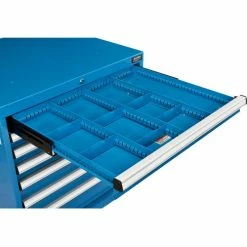 Global Industrial™ Divider Kit for 3"H Drawer of Modular Drawer Cabinet 30"Wx27"D, Blue -Containers & Organizers Sales Store 493341 02