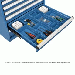 Global Industrial™ Divider Kit for 4"H Drawer of Modular Drawer Cabinet 30"Wx27"D, Blue -Containers & Organizers Sales Store 493342IN 1wco