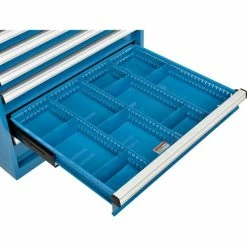 Global Industrial™ Divider Kit for 4"H Drawer of Modular Drawer Cabinet 30"Wx27"D, Blue -Containers & Organizers Sales Store 493342 02