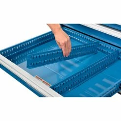 Global Industrial™ Divider Kit for 4"H Drawer of Modular Drawer Cabinet 30"Wx27"D, Blue -Containers & Organizers Sales Store 493342 04