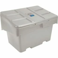 Global Industrial Lockable Outdoor Storage Container, 48"Lx33"Wx34"H, 18.5 Cu. Ft., Light Gray