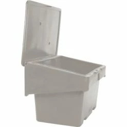 Global Industrial™ Lockable Outdoor Storage Container, 48"Lx33"Wx34"H, 18.5 Cu. Ft., Light Gray -Containers & Organizers Sales Store 493393GY 03