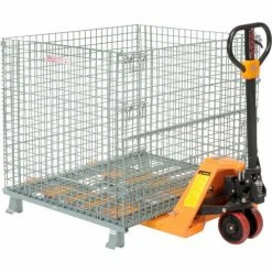 Global Industrial&#153, Folding Wire Container, 48"L x 40"W x 42-1/2"H, 3000 Lb. Capacity -Containers & Organizers Sales Store 493394 04