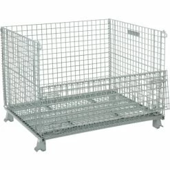 Global Industrial Folding Wire Container 48"L x 40"W x 36-1/2"H 3000 Lb. Capacity