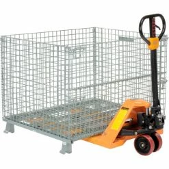 Global Industrial™ Folding Wire Container 48"L x 40"W x 36-1/2"H 3000 Lb. Capacity -Containers & Organizers Sales Store 493395 04