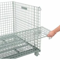 Global Industrial™ Folding Wire Container 48"L x 40"W x 36-1/2"H 3000 Lb. Capacity -Containers & Organizers Sales Store 493395 06
