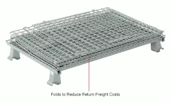 Global Industrial™ Folding Wire Container, 40"L x 32"W x 34-1/2"H, 3000 Lb. Capacity -Containers & Organizers Sales Store 493396IN 2wco