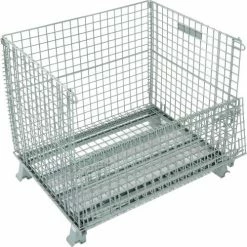 Global Industrial™ Folding Wire Container, 40"L x 32"W x 34-1/2"H, 3000 Lb. Capacity -Containers & Organizers Sales Store 493396 05