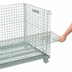 Global Industrial™ Folding Wire Container, 40"L x 32"W x 34-1/2"H, 3000 Lb. Capacity -Containers & Organizers Sales Store 493396 06