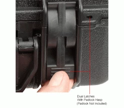 Global Industrial™ Waterproof Hard Case W/Pinch Tear Foam, 11"L x 9-11/16"W x 4-3/16"H, Black -Containers & Organizers Sales Store 493398 5wco