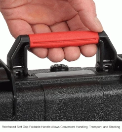 Global Industrial™ Waterproof Hard Case W/Pinch Tear Foam, 11"L x 9-11/16"W x 4-3/16"H, Black -Containers & Organizers Sales Store 493398 6wco