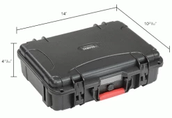 Global Industrial Waterproof Hard Case w/Pinch Tear Foam 14"L x 10-23/32"W x 4-11/64"H, Blk 41 Global Industrial Waterproof Hard Case w/Pinch Tear Foam 14"L x 10-23/32"W x 4-11/64"H, Blk -Containers & Organizers Sales Store 493399 dim
