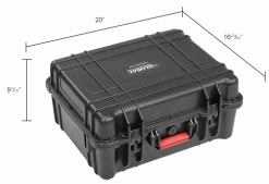 Global Industrial Waterproof Hard Case w/Pinched Tear Foam 20"L x 16-3/4"W x 9-7/16"H, Black 51 Global Industrial Waterproof Hard Case w/Pinched Tear Foam 20"L x 16-3/4"W x 9-7/16"H, Black -Containers & Organizers Sales Store 493401 dim